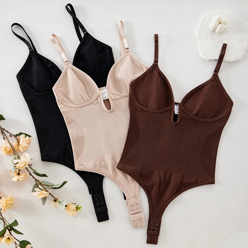 Seamless Underwear Women - Damskie body bez pleców, modelujące sylwetkę,