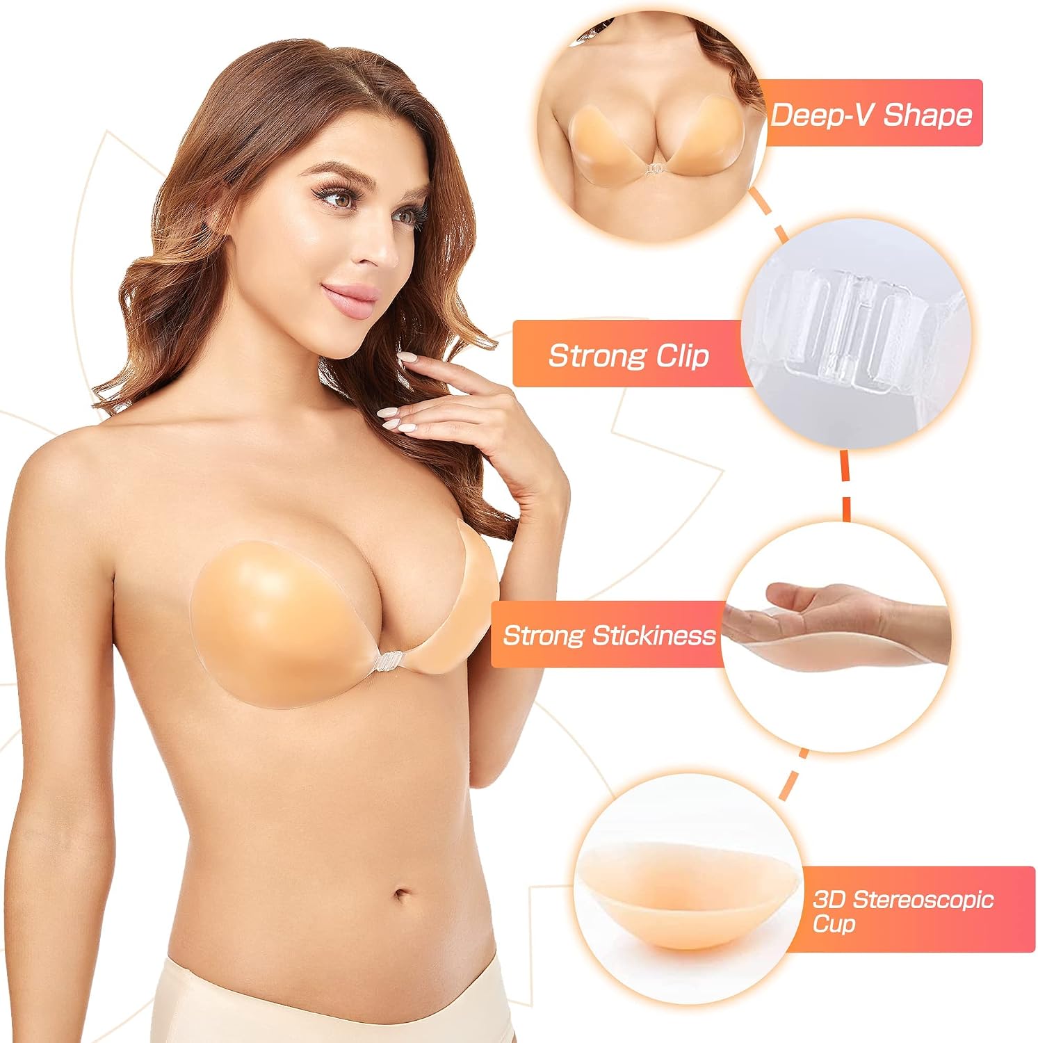Biustonosz push-up bez fiszbin – Strapless Bra Backless recenzja i cena